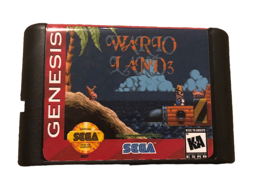 Wario Land 3 Sega Genesis Video Game