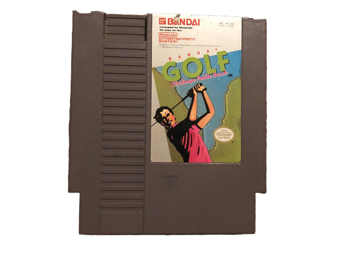Bandai Golf Challenge Pebble Beach Nintendo NES Video Game