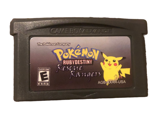 Pokémon Ruby Destiny Rescue Rangers Nintendo Game Boy Advance GBA Video Game
