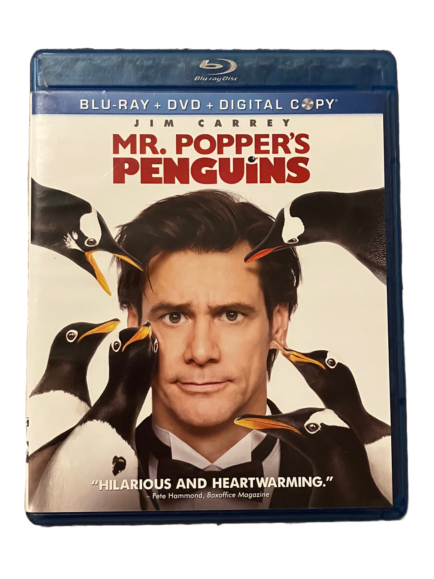 Mr. Popper's Penguins Used Blu Ray Movie. Jim Carrey