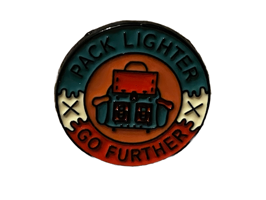 Pack Lighter Go Further Enamel Pin
