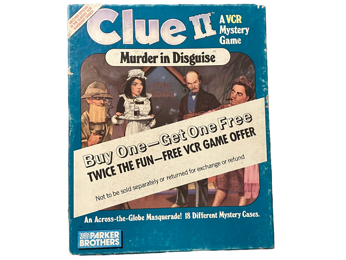 Clue II A Mystery in Disguise, A VCR Mystery Game. 1987!