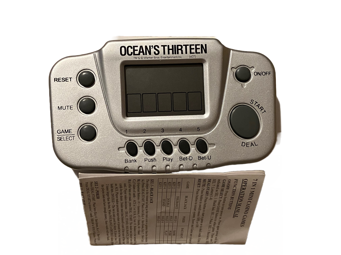 Ocean's Thirteen Handheld Game. Complete!