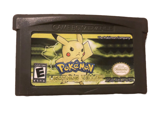 Pokémon Lightning Yellow Nintendo Game Boy Advance GBA Video Game