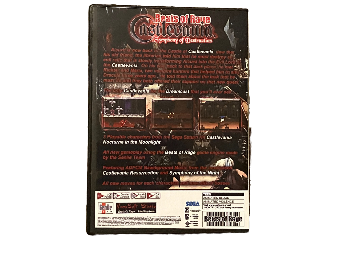 Castlevania Symphony of Destruction Sega Dreamcast Game