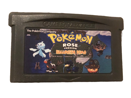 Pokémon Rose Halloween Demo Nintendo Game Boy Advance GBA Video Game