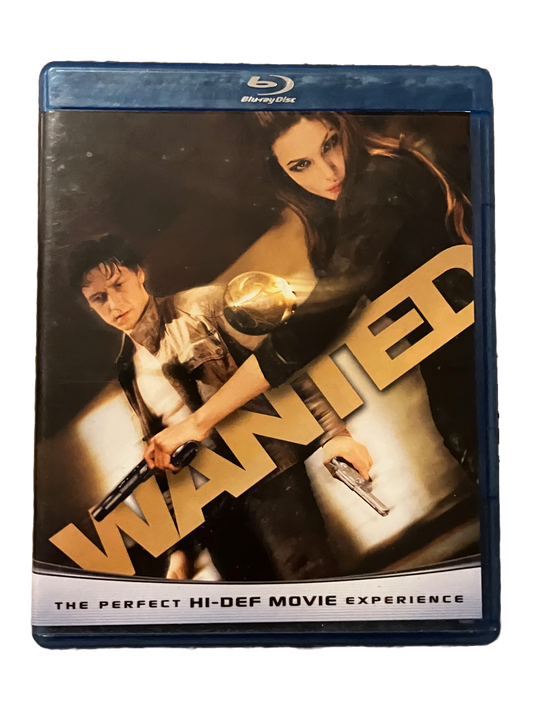 Wanted Used Blu Ray Movie.
