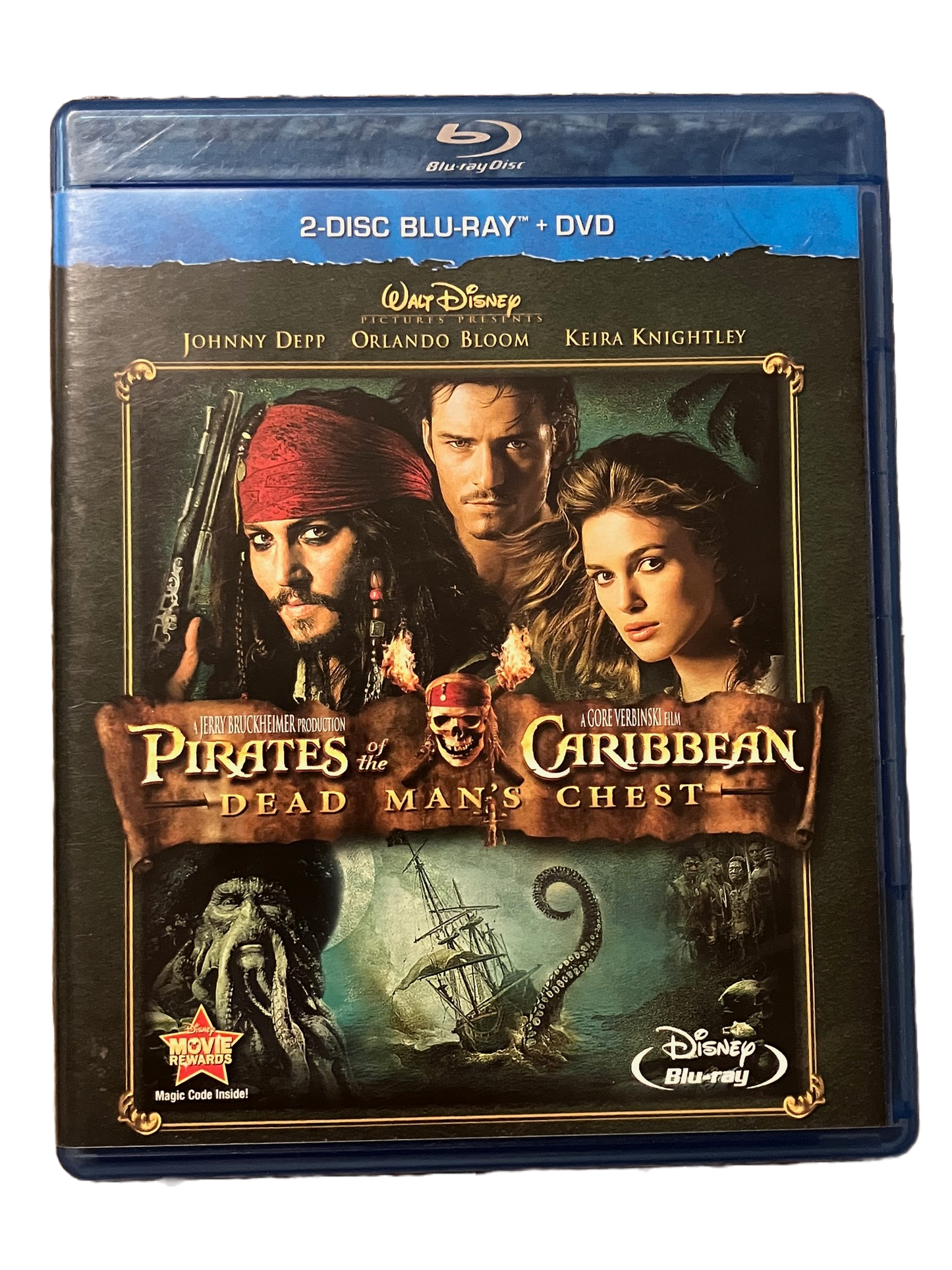 Pirates of the Caribbean Dead Man's Chest Used Blu Ray Movie.