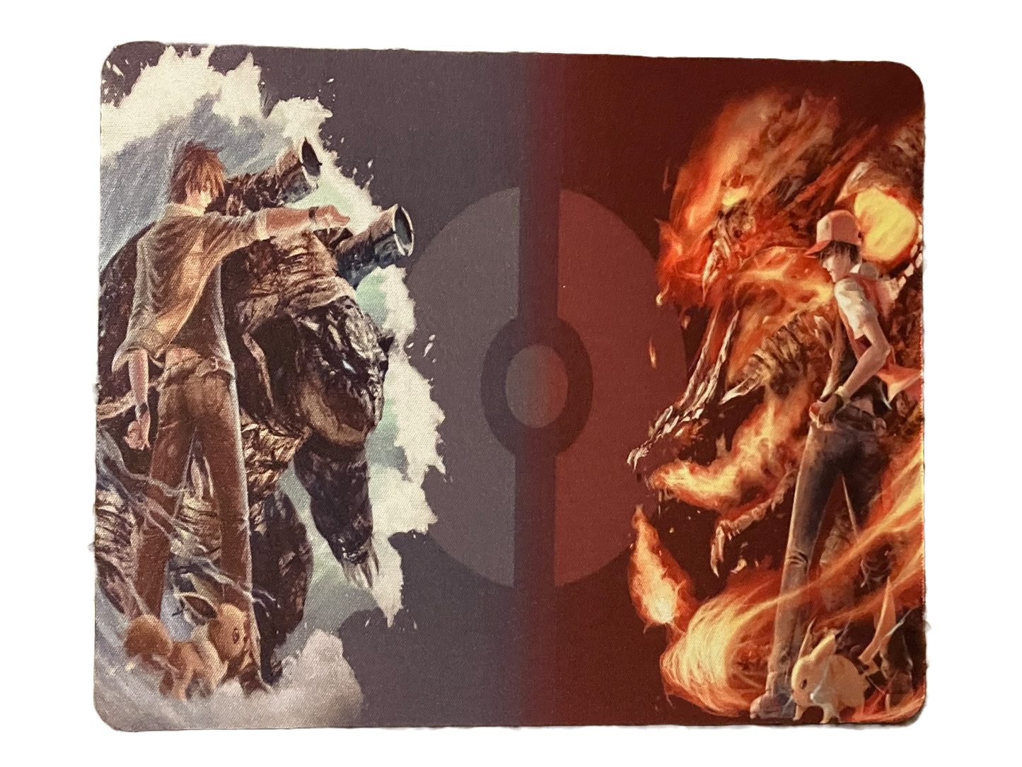 Pokémon Fire Vs Ice Custom Mouse Pad