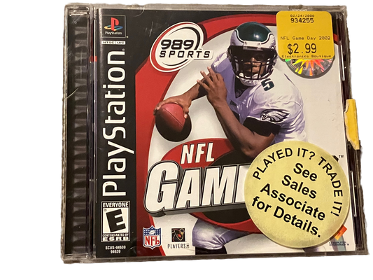 NFL Gameday 2002 Sony PlayStation Video Game