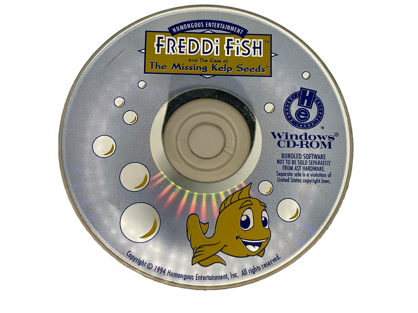Freddi Fish and The Case of the Missing Kelp Seeds PC CD Rom Game Disc Only.