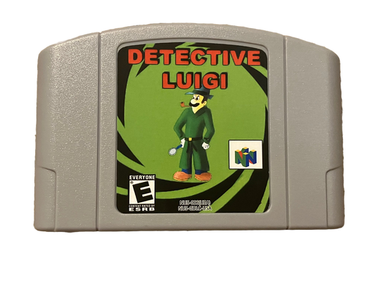 Detective Luigi Nintendo 64 N64 Video Game