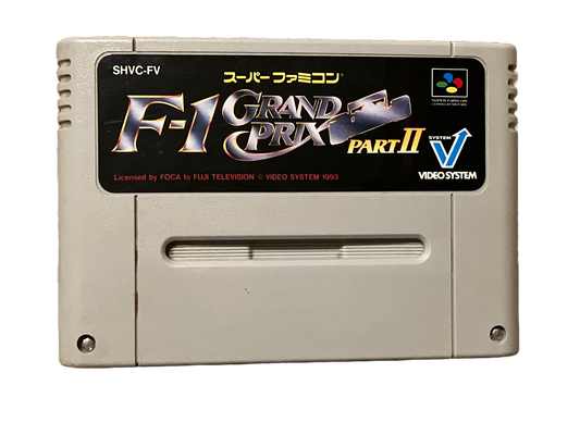 F-1 Grand Prix Part II Nintendo Super Famicom Video Game