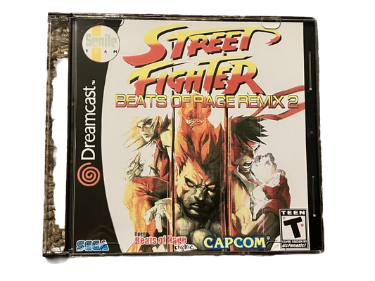 Street Fighter Beats of Rage Remix 2 Sega Dreamcast Game