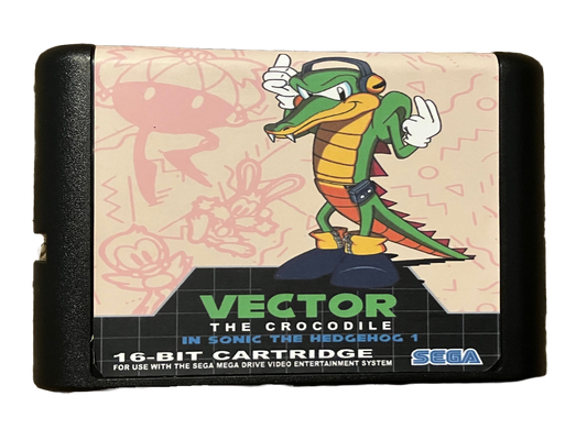 Vector The Crocodile in Sonic The Hedgehog Sega Genesis Video Game