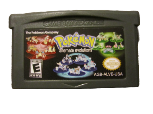 Pokémon Alternate Evolutions Nintendo Game Boy Advance GBA Video Game