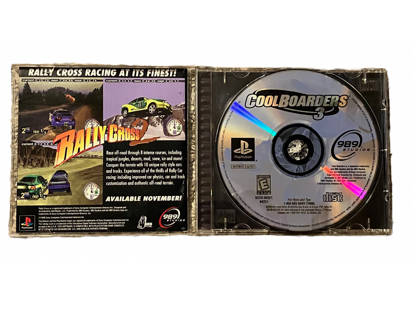 Cool Boarders 3 Sony PlayStation Complete