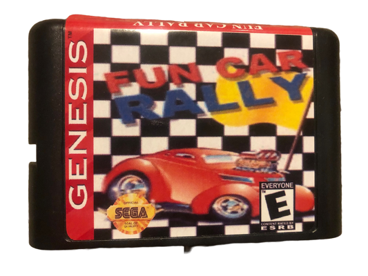 Fun Car Rally Sega Genesis Video Game