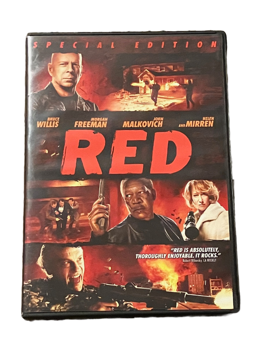 Red Used DVD Movie. Bruce Willis