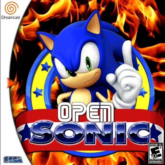 Open Sonic Sega Dreamcast Game