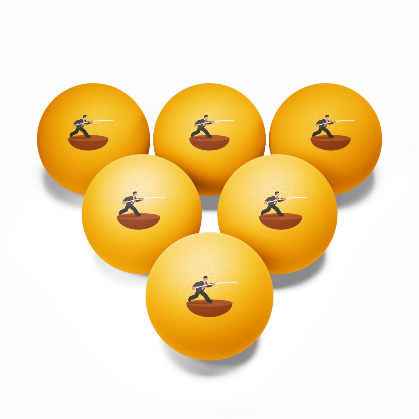 Javelin Business Man Ping Pong Balls, 6 pcs