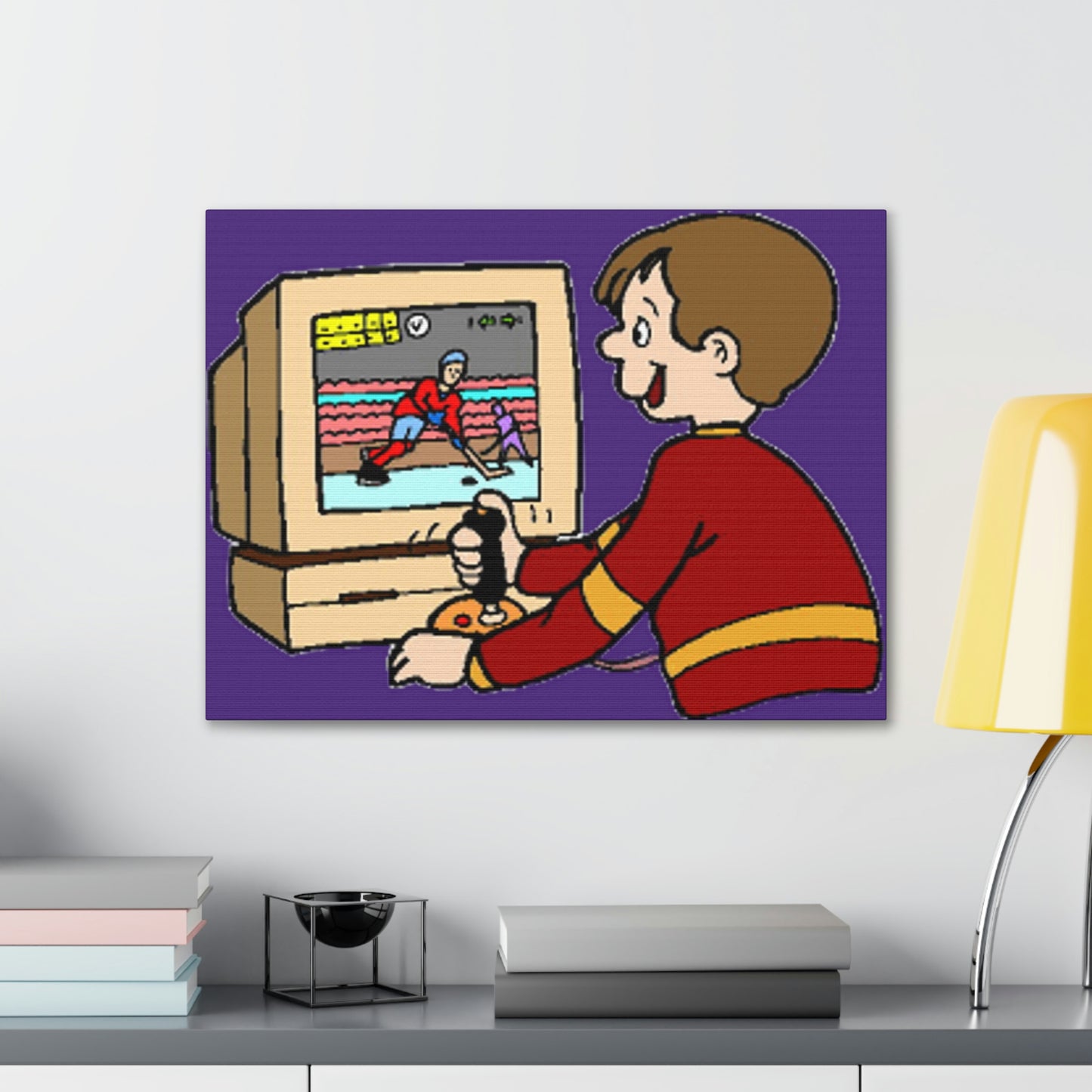 Old School Gamer Canvas Gallery Wraps