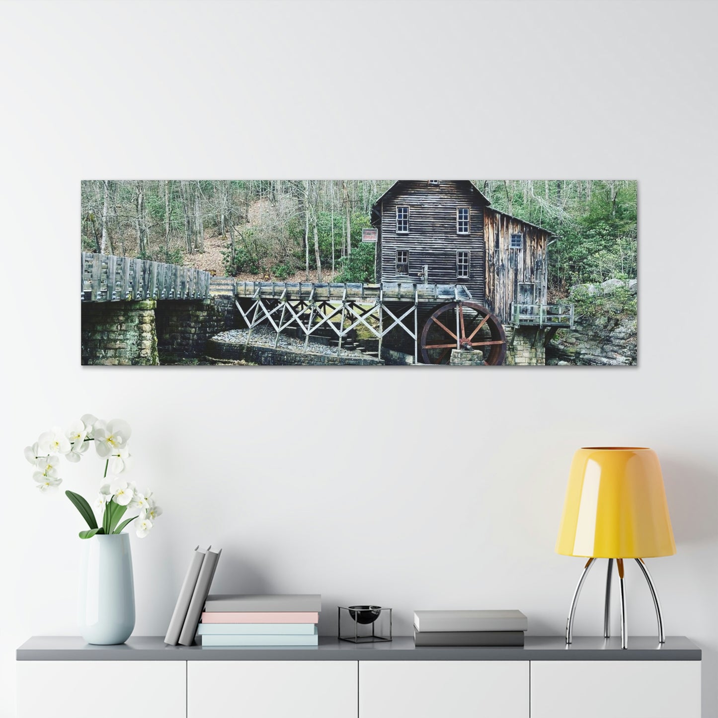 Grist Mill Scenic Canvas Gallery Wraps