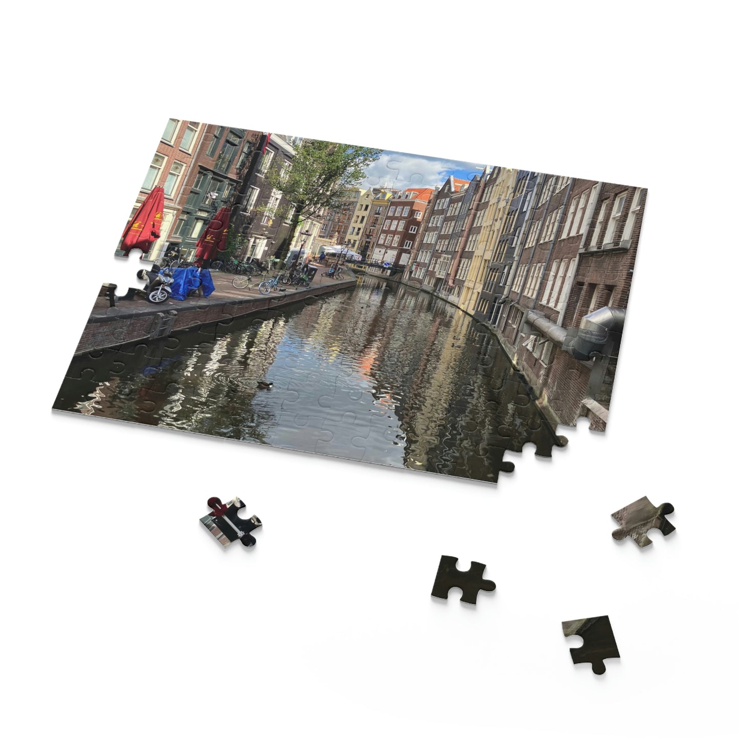 Amsterdam Canal Scenic Puzzle (120, 252, 500-Piece)