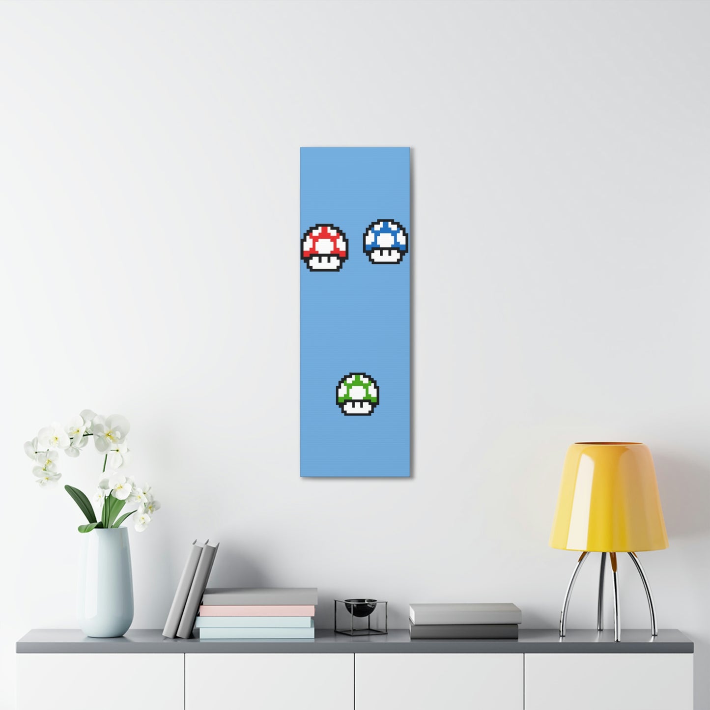 Mushroom 8 Bit Style Canvas Gallery Wraps