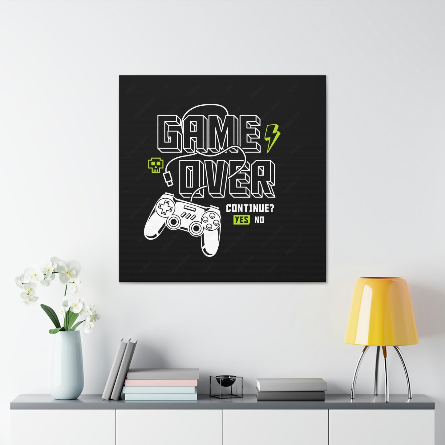 Game Over Canvas Gallery Wraps