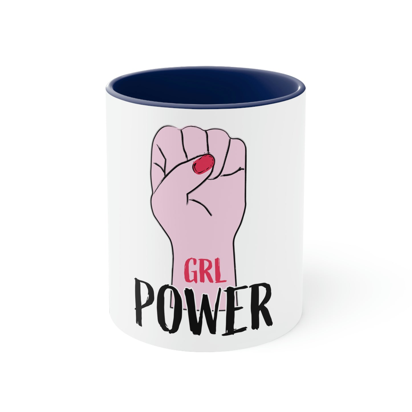 Grl Power Accent Coffee Mug, 11oz