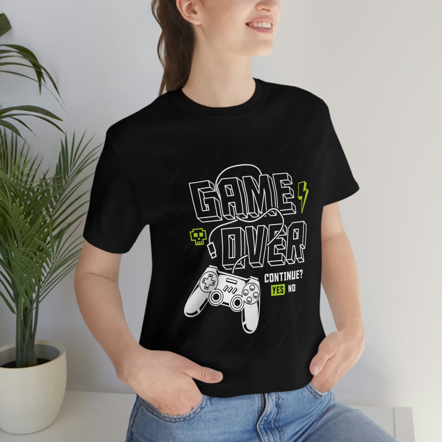 Game Over Unisex Jersey Short Sleeve Tee
