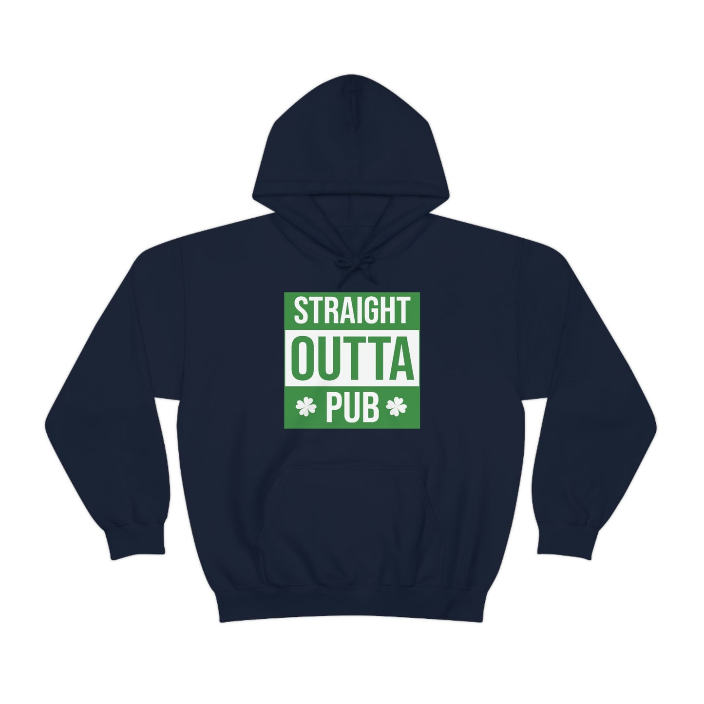 Straight Outta Pub Style Unisex Hooded Sweatshirt