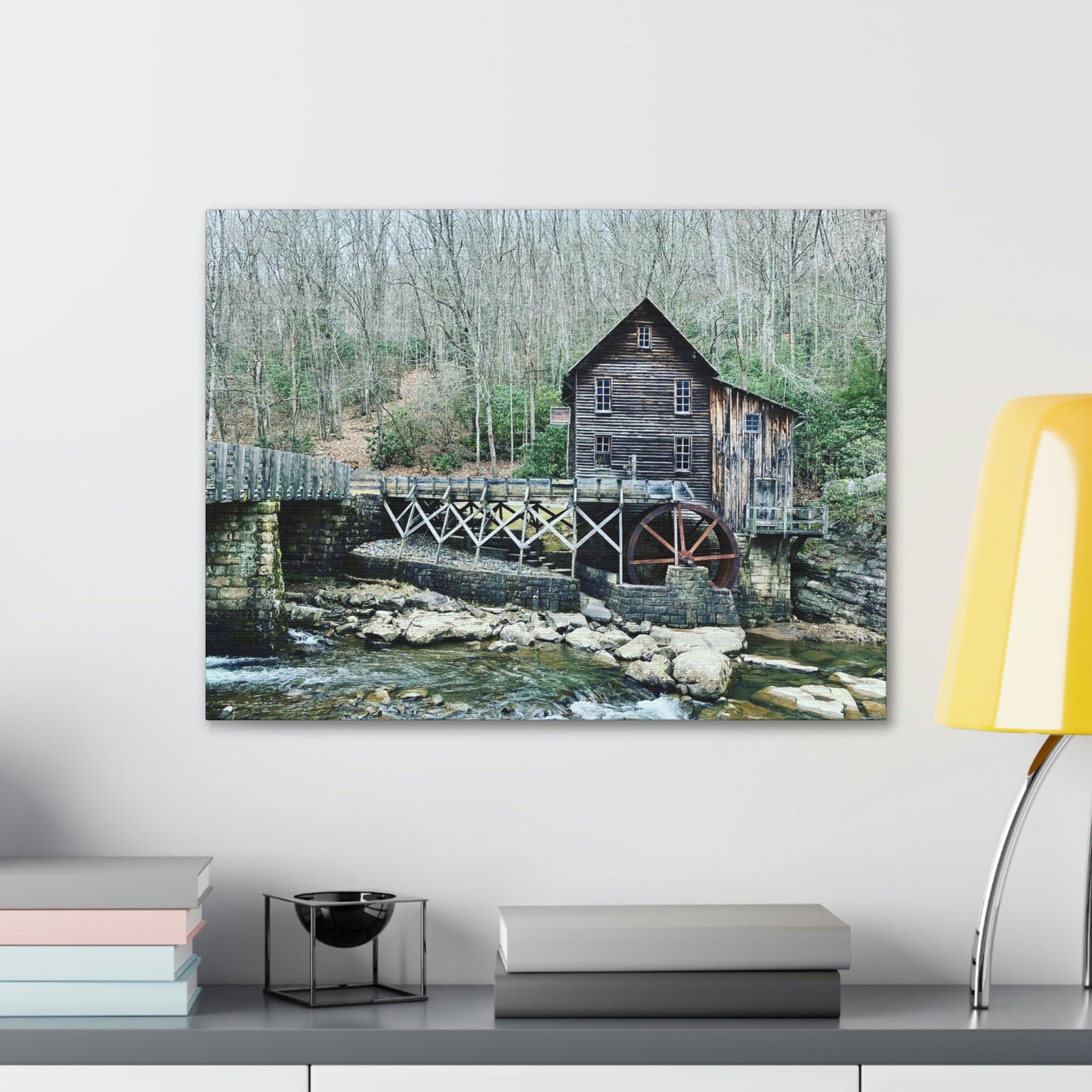 Grist Mill Scenic Canvas Gallery Wraps