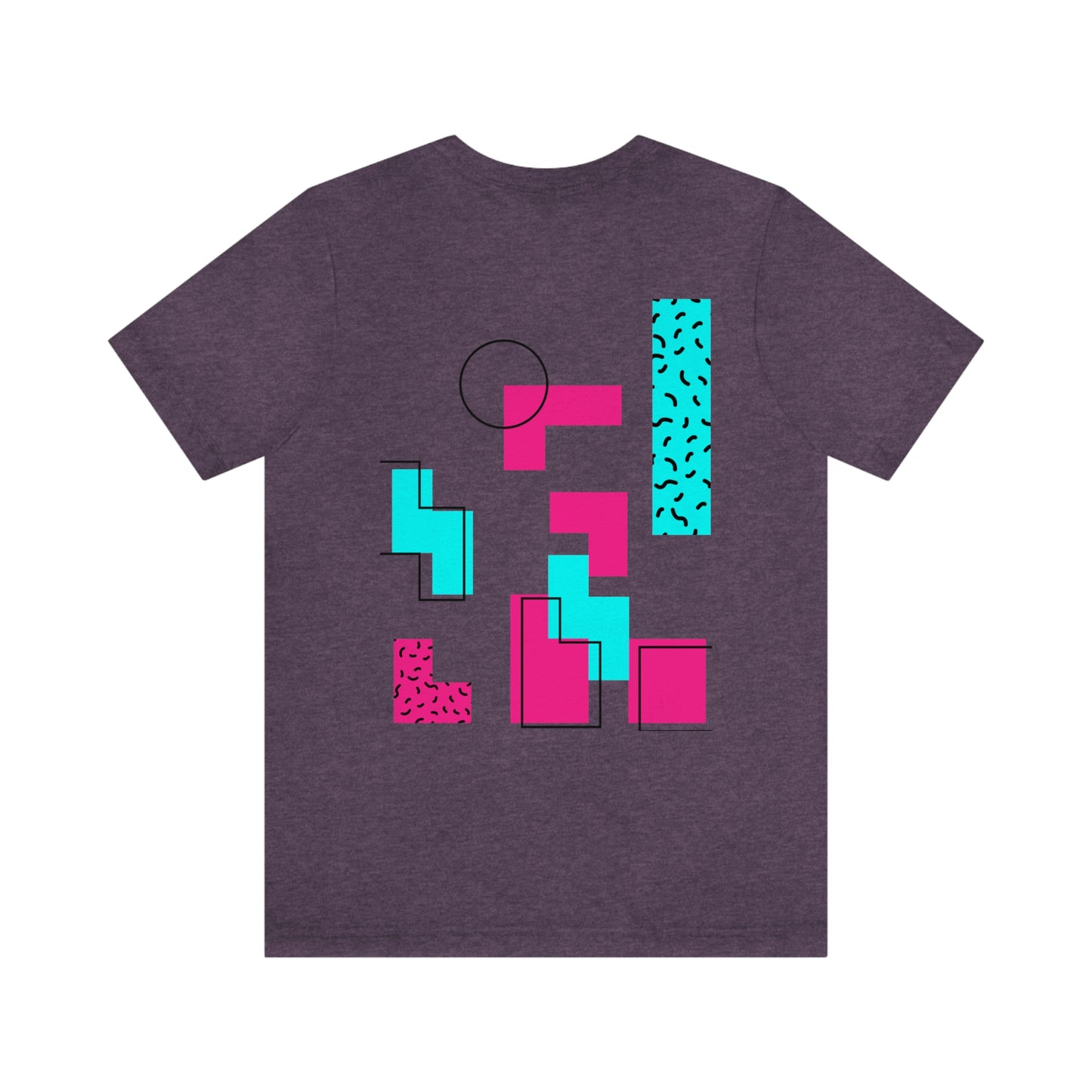 Hearts 8 Bit Style Unisex Jersey Short Sleeve Tee