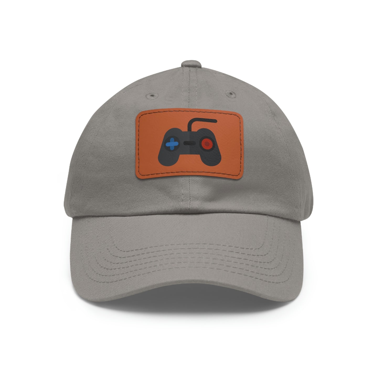 Retro Game Controller Dad Hat with Leather Patch