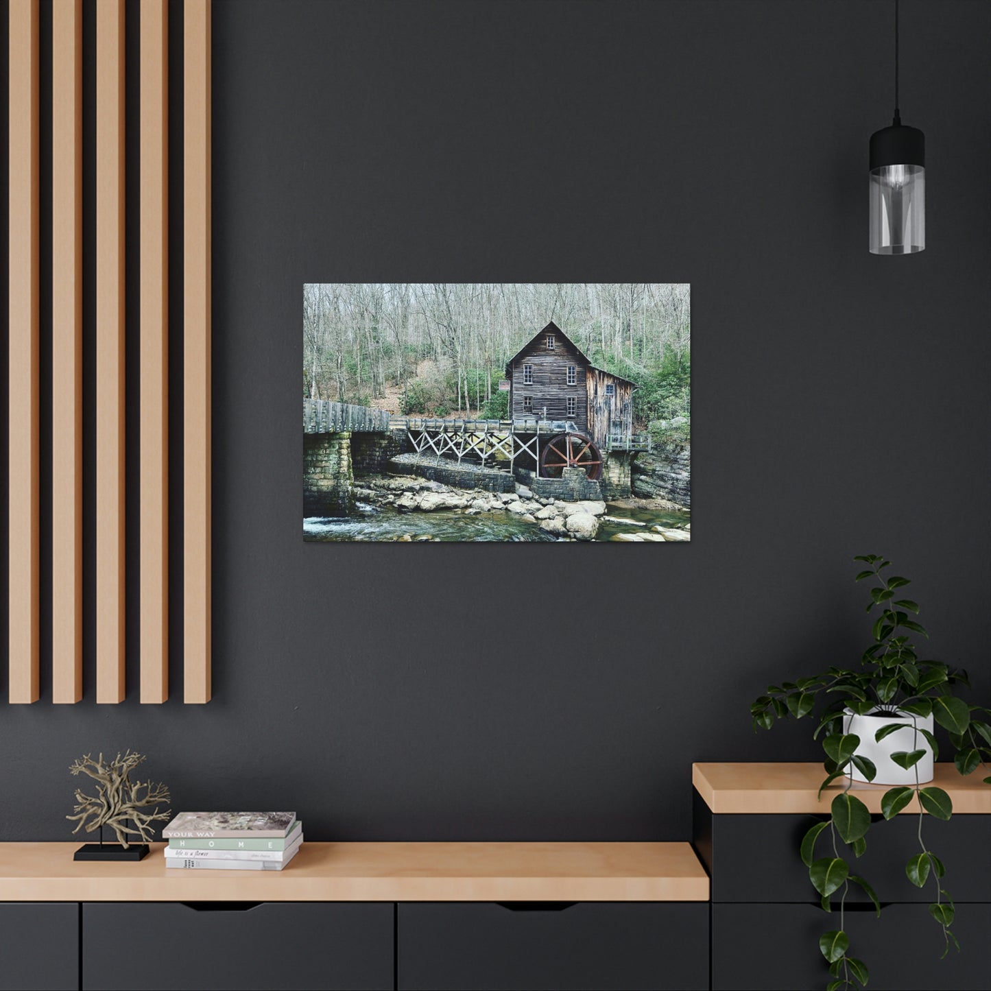 Grist Mill Scenic Canvas Gallery Wraps