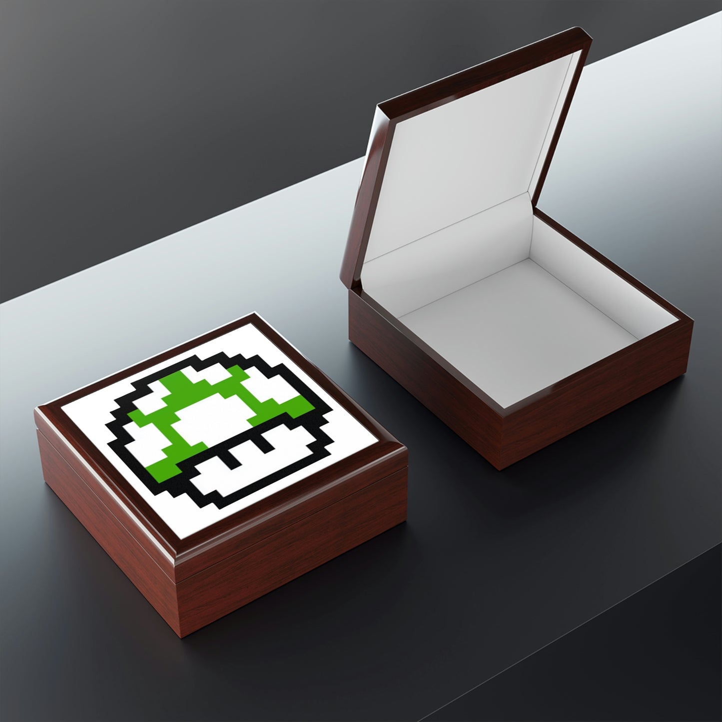 Mushroom 1UP Retro Style Jewelry Box
