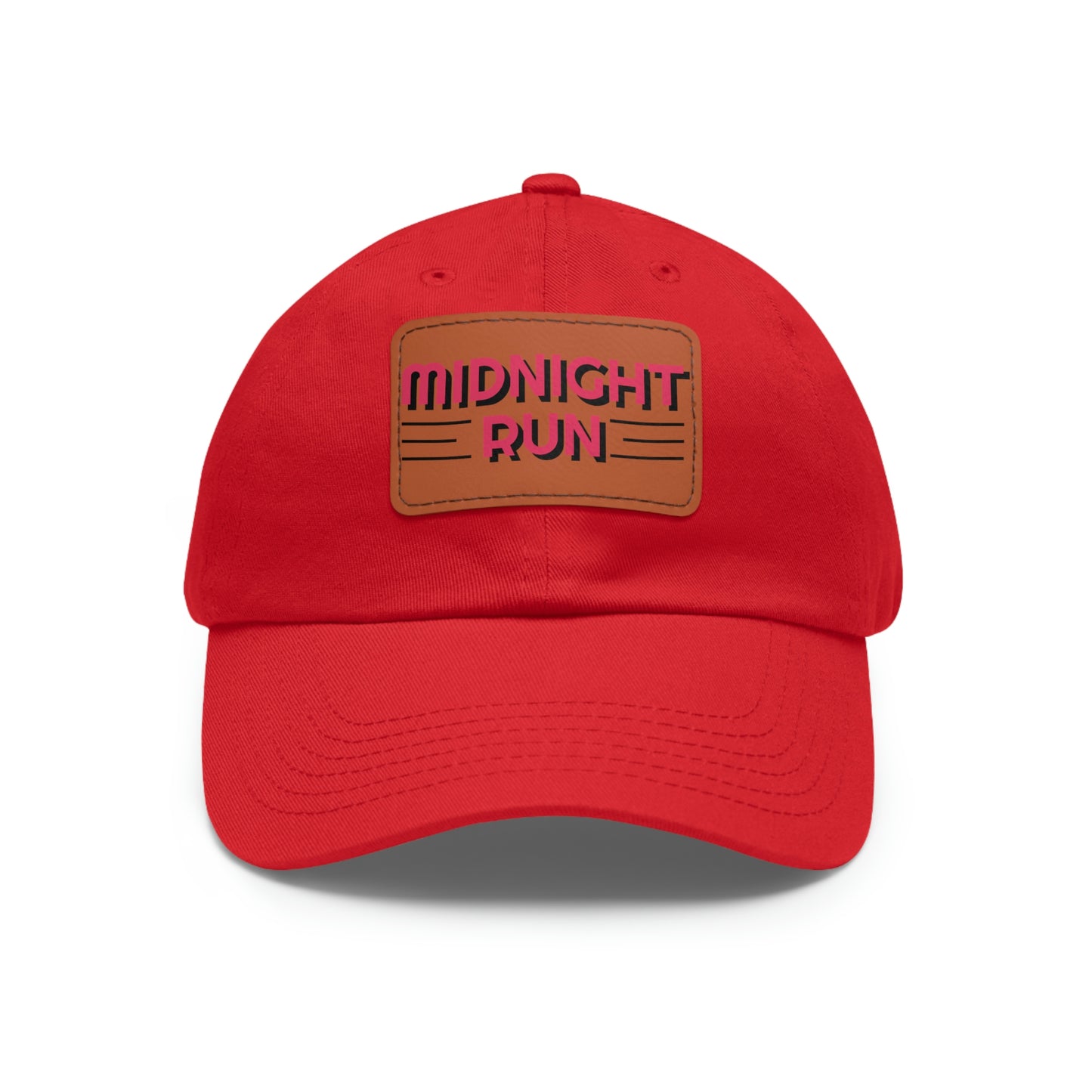 Midnight Run Dad Hat with Leather Patch