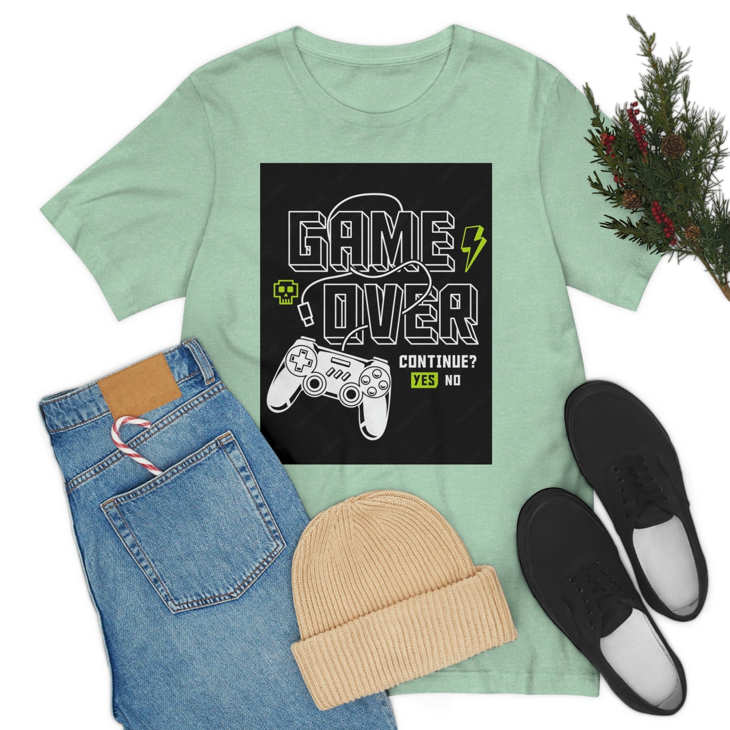 Game Over Unisex Jersey Short Sleeve Tee