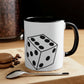 Dice Roll Accent Coffee Mug, 11oz