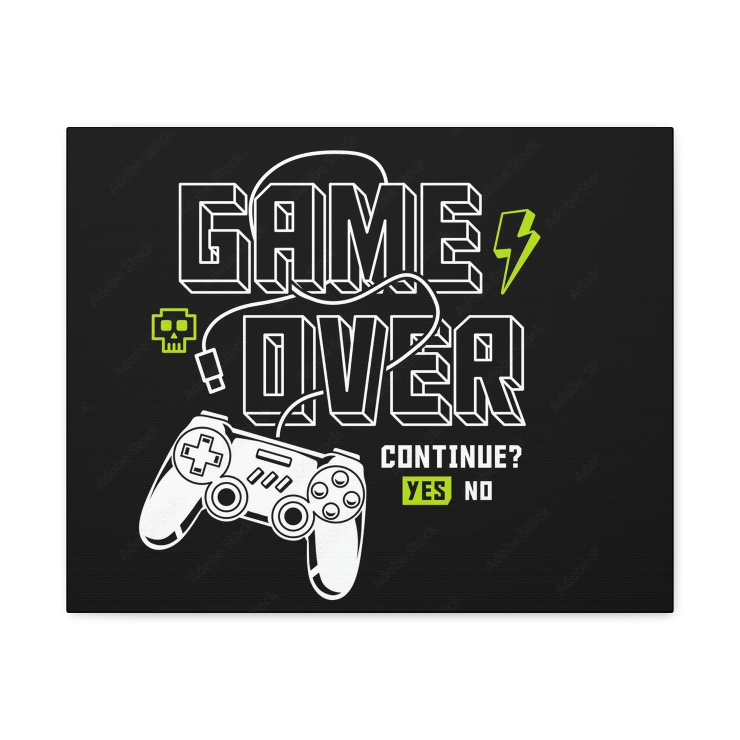 Game Over Canvas Gallery Wraps