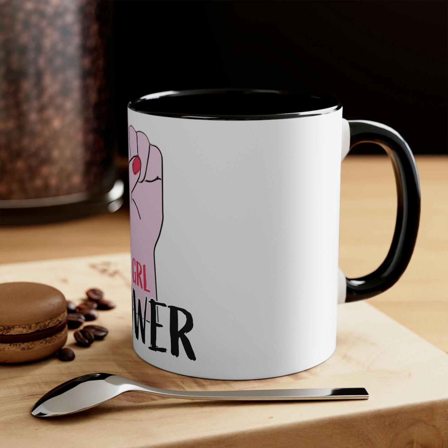 Grl Power Accent Coffee Mug, 11oz