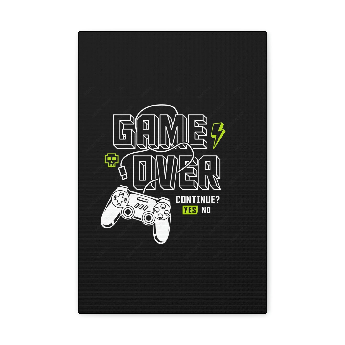 Game Over Canvas Gallery Wraps