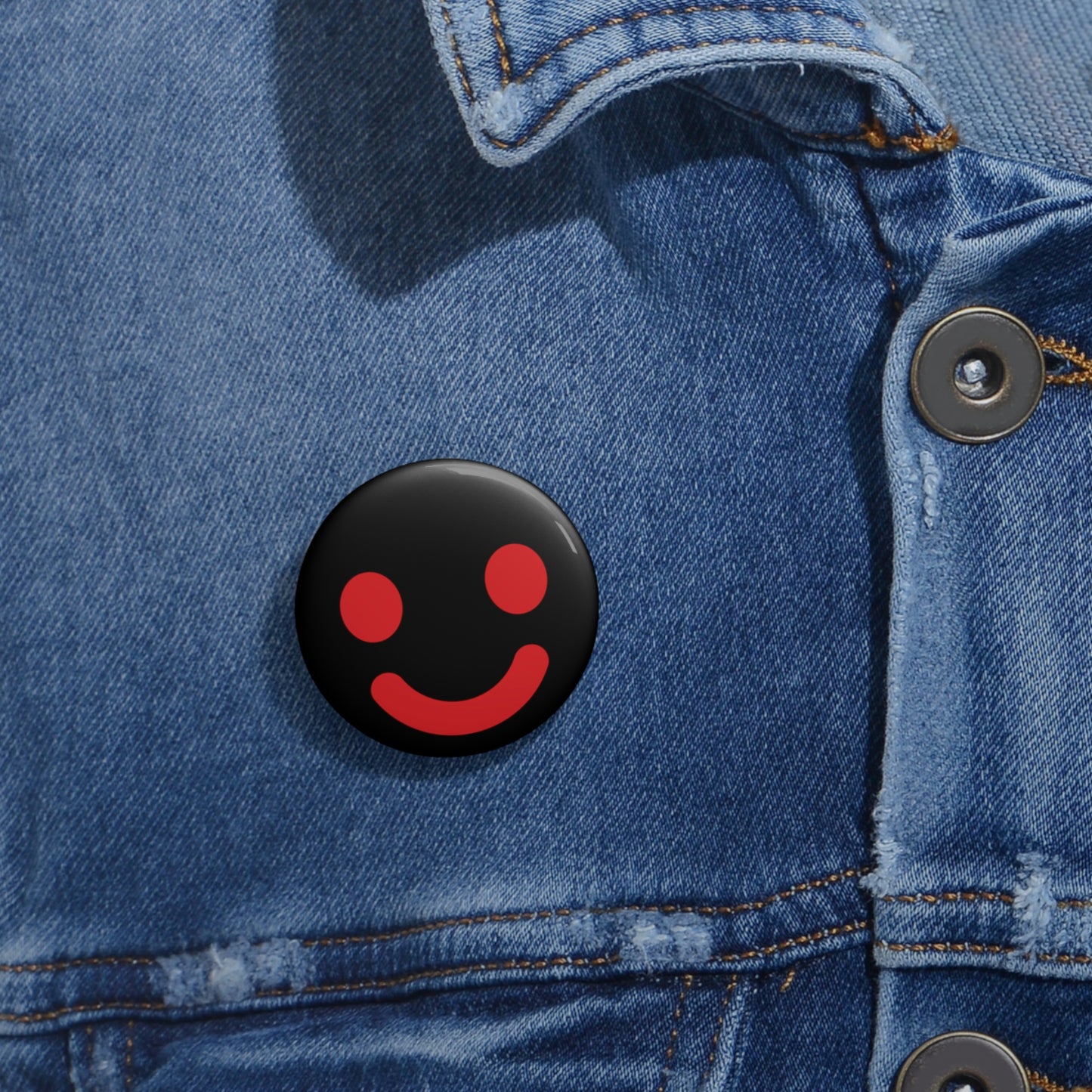 Smiley Face Custom Pin Buttons