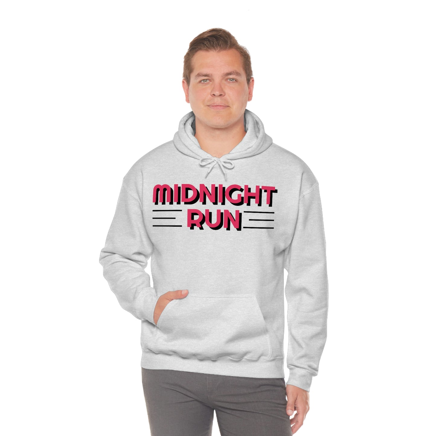Midnight Run Retro Style Unisex Hooded Sweatshirt