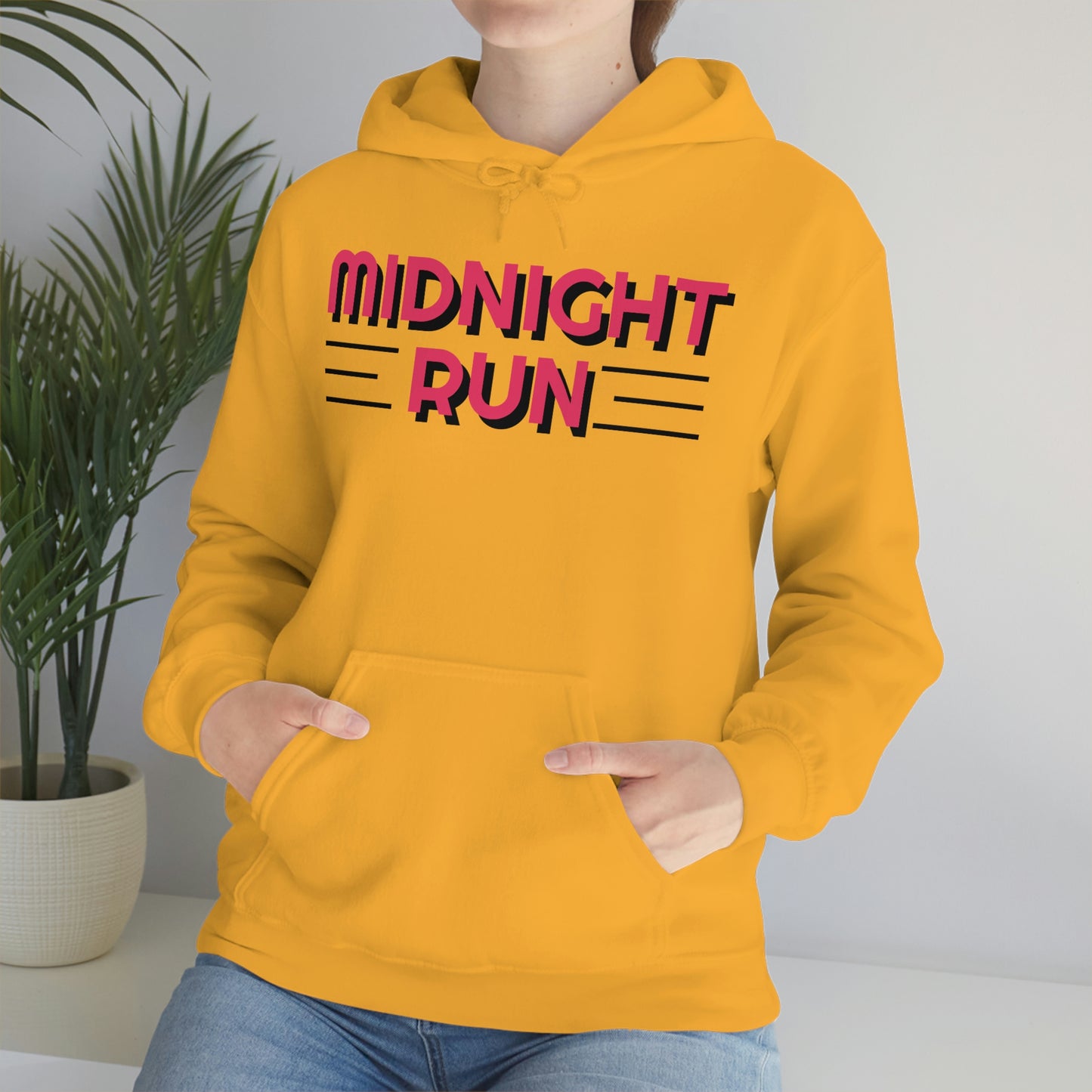 Midnight Run Retro Style Unisex Hooded Sweatshirt