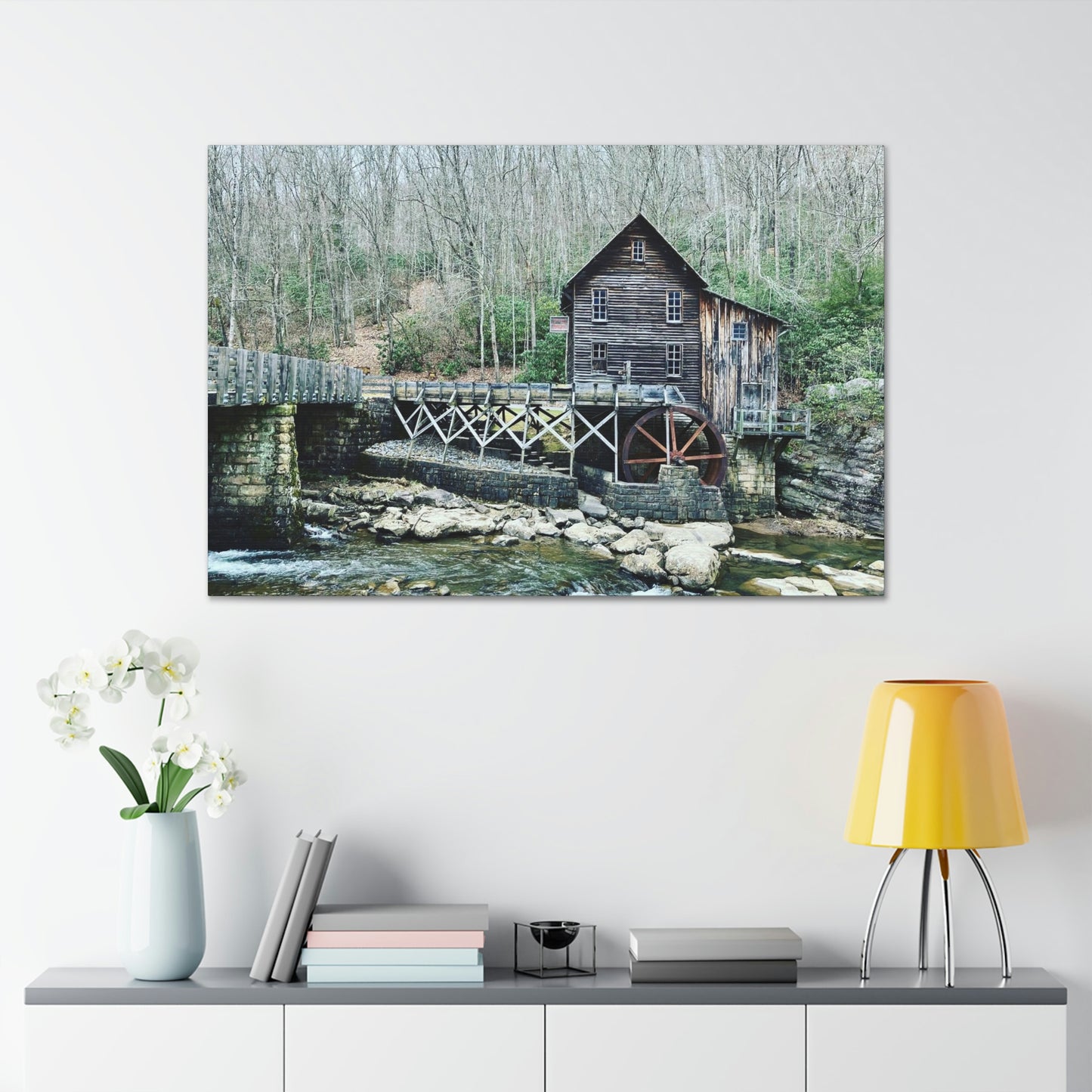 Grist Mill Scenic Canvas Gallery Wraps