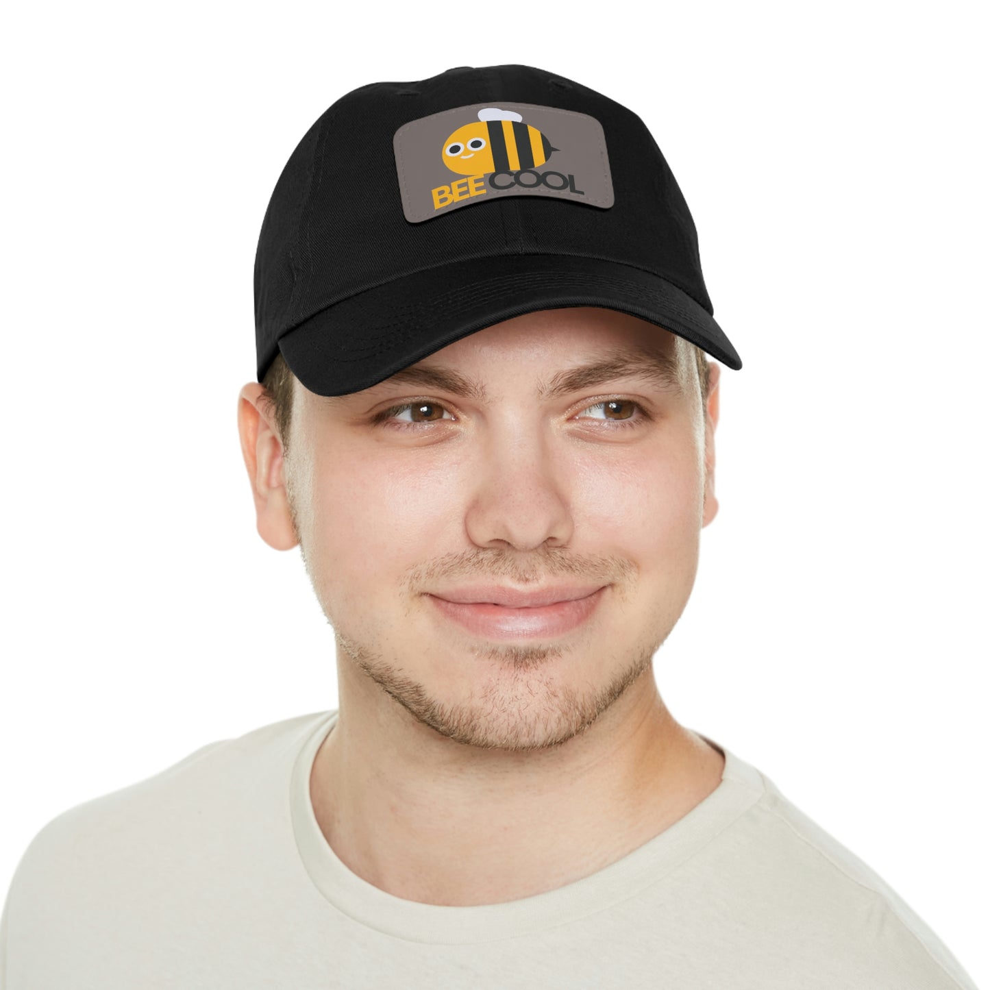 Bee Cool Dad Hat with Leather Patch