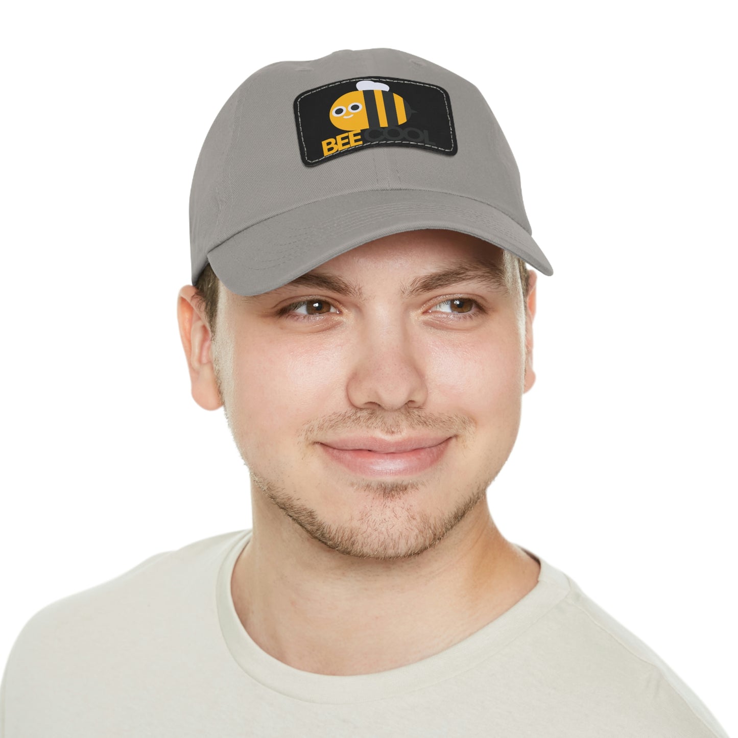 Bee Cool Dad Hat with Leather Patch